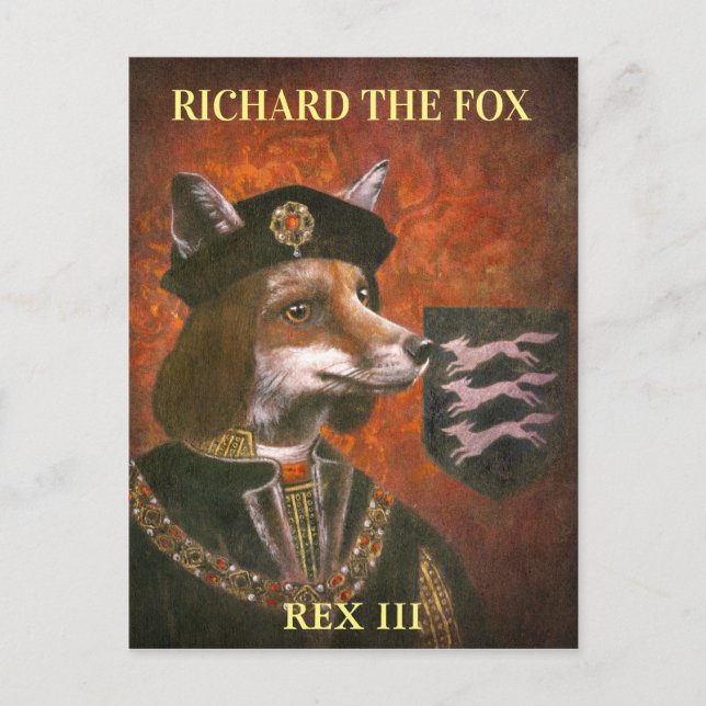 King Richard The Third Fox Postcard Postkarte (Vorderseite)