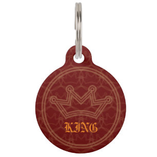 King Round Pet Tag Haustiermarke