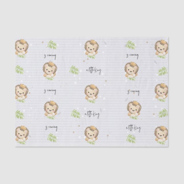 King Safari-Tiere für Babylione Seidenpapier (Vorderseite)