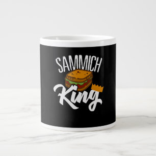 King Sandwich Fars Day Food Diet Koch Artist Gift Jumbo-Tasse