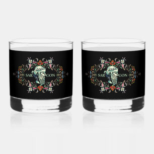 King Sargon Artwork Trinkbehälter Set Whiskyglas