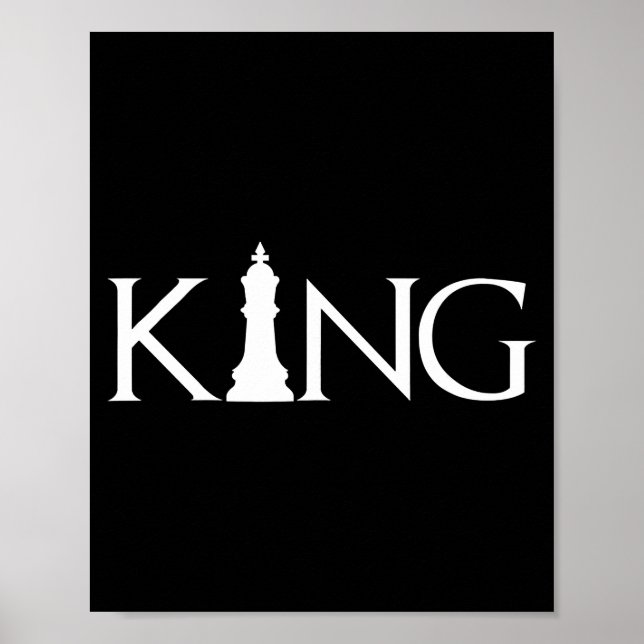 King Schach Piece Halloween Kostümstuhl Lover Poster (Vorne)