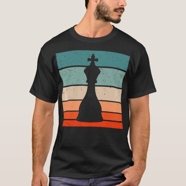 King Schach Piece Retro Style Vintager Pullover (Vorderseite)