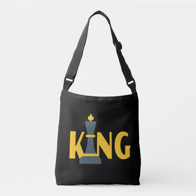 King Schach Player Tragetaschen Mit Langen Trägern (Vorderseite)