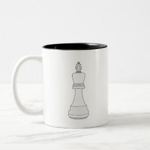 King Schess Zweifarbige Tasse