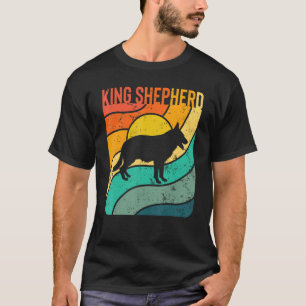 King Shepherd Vintag Sunset Mama Vater T-Shirt