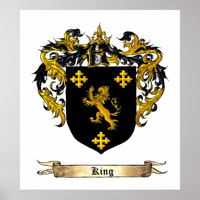 King Shield / Coat of Arms Poster (Vorne)