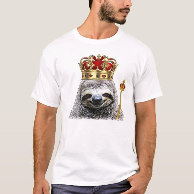 King sloth T-shirt (Vorderseite)