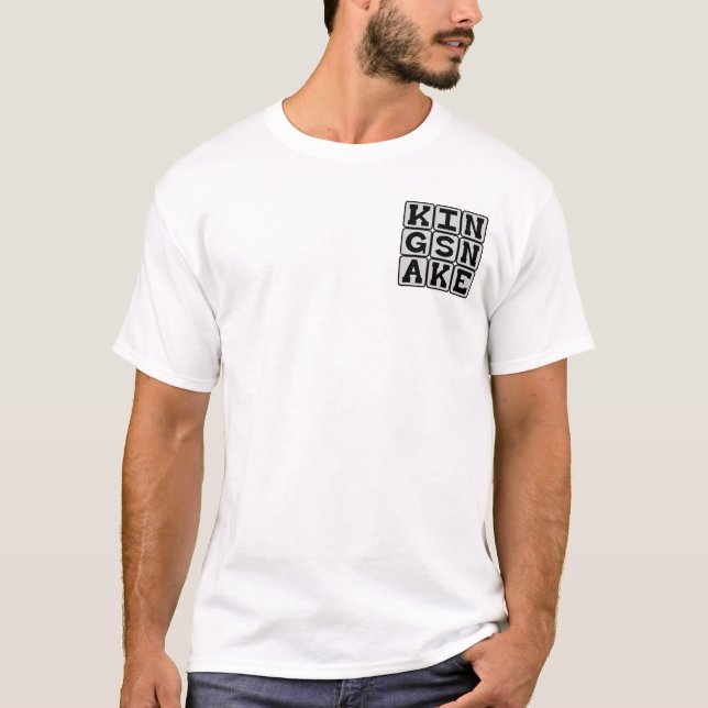 King Snake, Slithering Reptile T-Shirt (Vorderseite)