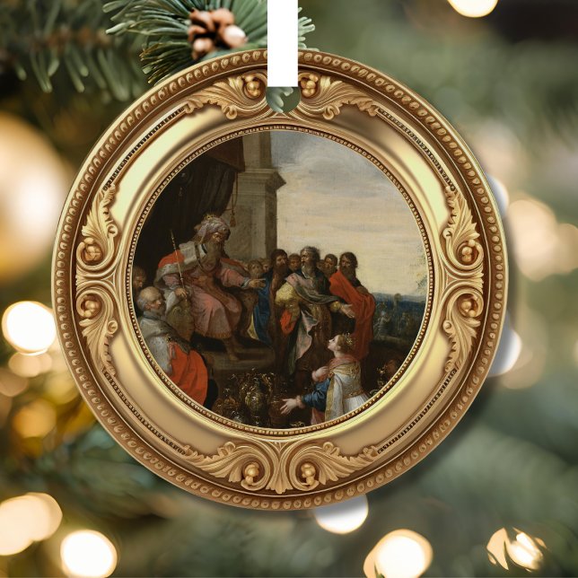 King Solomon Queen of Sheba Biblical Jesse Tree Ornament Aus Metall (Von Creator hochgeladen)