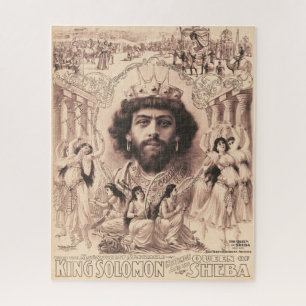 King Solomon umgeben von Tanzmädchen Puzzle