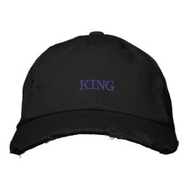 KING Sports Player Chino Twill bestickt Cap Hat Bestickte Baseballkappe