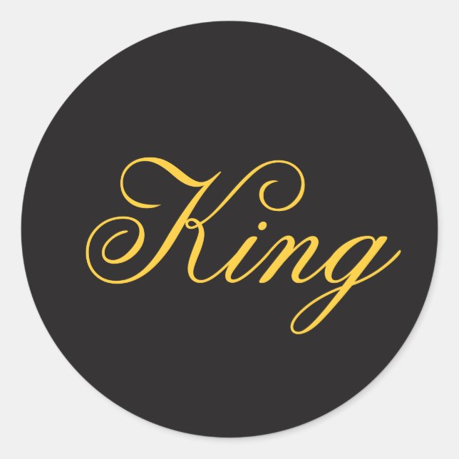 King Sticker (Vorderseite)
