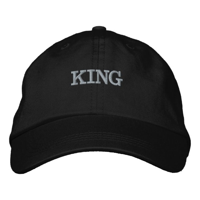 KING Text Alternative Bekleidung Basic Verstellbar Bestickte Baseballkappe (Vorderseite)