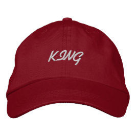 KING Text Atemberaubend Elegant Cool Men's-Hat Bestickte Baseballkappe