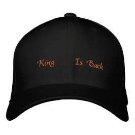 King Text bestickt mit einer einfachen FlexFit-Wol Bestickte Baseballkappe