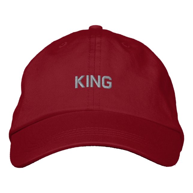KING Text Cool Text Color - Sweet Boy-Hat Handsome Bestickte Baseballkappe (Vorderseite)