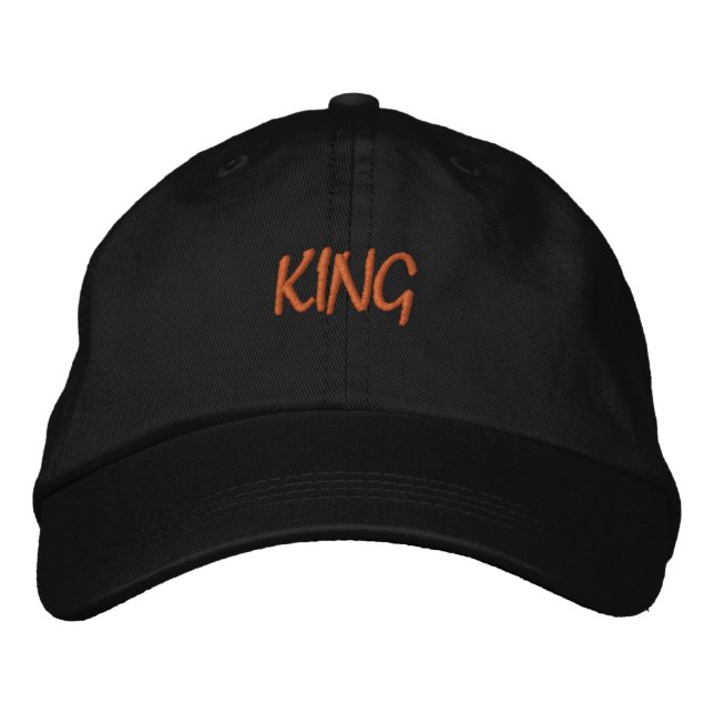 KING Text Cool Visor Blend of Style, Comfort-Hat Bestickte Baseballkappe (Vorderseite)