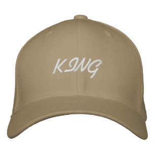 King Text Flexfit Softwolle Khaki Mode Herrenmütze Bestickte Baseballkappe