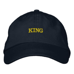 KING Text-Hat Alternative Apparel Basic anpassbar Bestickte Baseballkappe