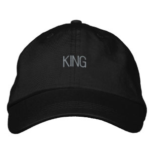 KING Text-Hat Trucker Handsome Black Color Visor Bestickte Baseballkappe