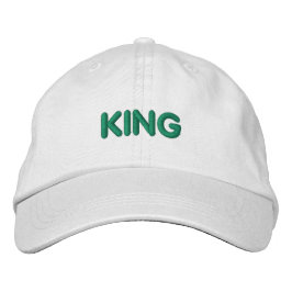 KING-Textname - Visor Bestickte Baseballkappe