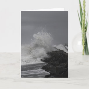 King Tide Waves am West Port, WA Karte