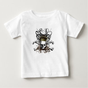 King Tintenfisch Skull Baby Baby T-shirt