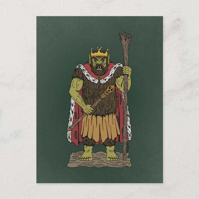 King Troll Postkarte (Vorderseite)