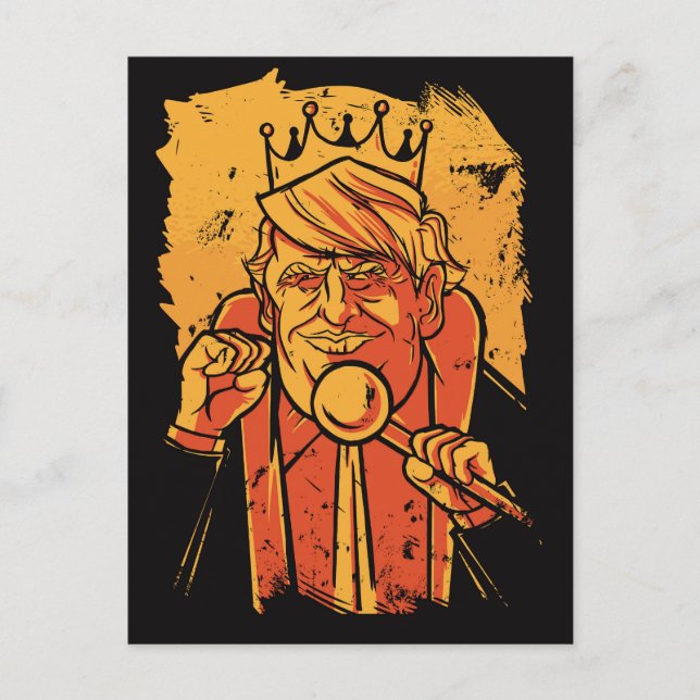 King Trump Postkarte (Vorderseite)