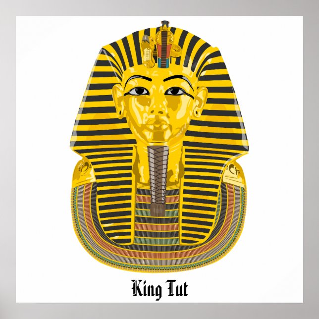 King Tut, ägyptische Grabillustrierung Poster (Vorne)