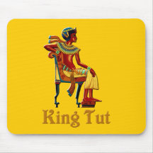 King Tut auf seinem Throne