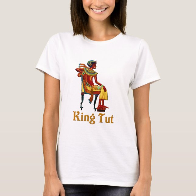 King Tut auf seinem Throne T-Shirt (Vorderseite)
