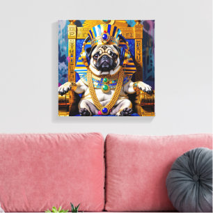 KING TUT-MOPS LEINWANDDRUCK
