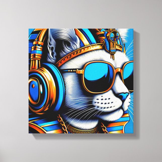 KING TUT PERSIAN CAT COOL 2 LEINWANDDRUCK (Vorderseite)