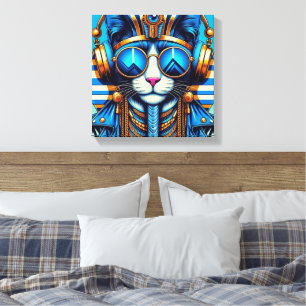 KING TUT PERSISCHER KATZE COOL 9 LEINWANDDRUCK