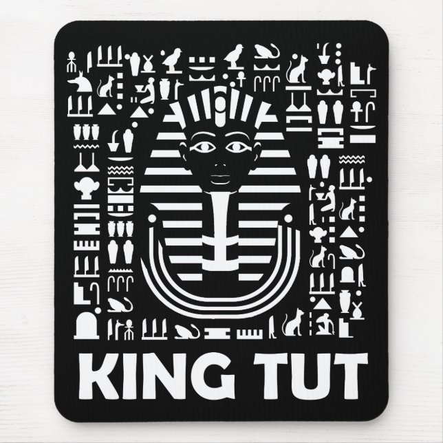 King tut pharaoh egyptian Hieroglyphe Alphabet Mousepad (Vorne)