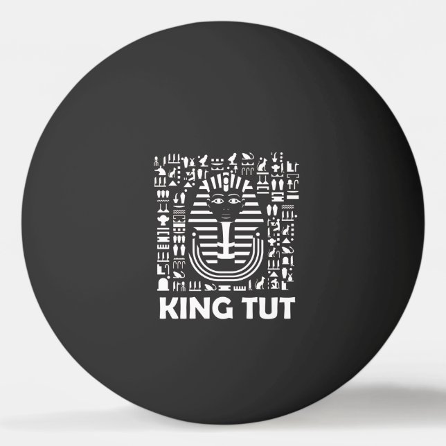 King tut pharaoh egyptian Hieroglyphe Alphabet Tischtennisball (Vorderseite)