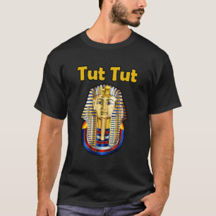 King Tut Pharaoh farbenfrohe goldene Gesichtsmaske T-Shirt