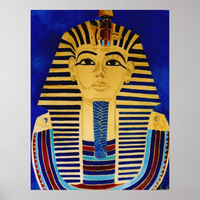 King Tut Tutankhamun Antike Ägyptische Kunstdrucke Poster (Vorne)