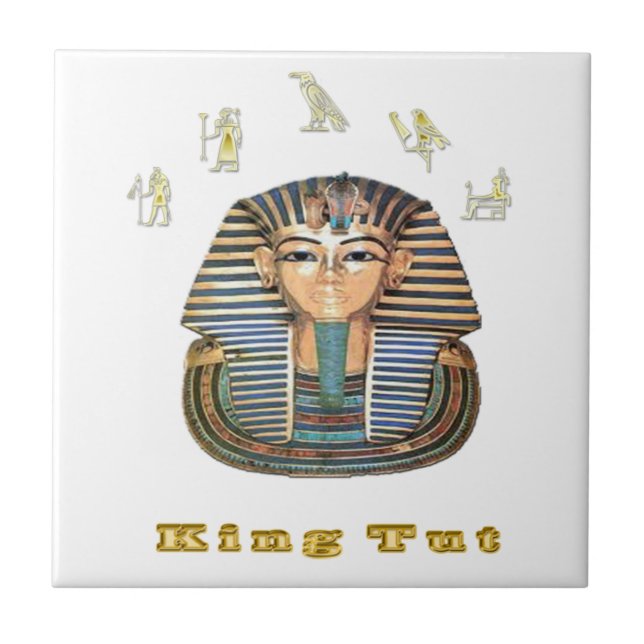 King Tut und Ägypten Fliese (Vorderseite)