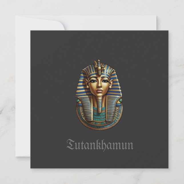 King Tutankhamun Flat Vielen Dank für Ihre Karte (Vorderseite)