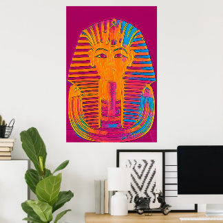 "King Tut's Brillianz" Ägyptische einzigartige Wal Poster