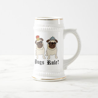 KIng und Queen Mops Tasse