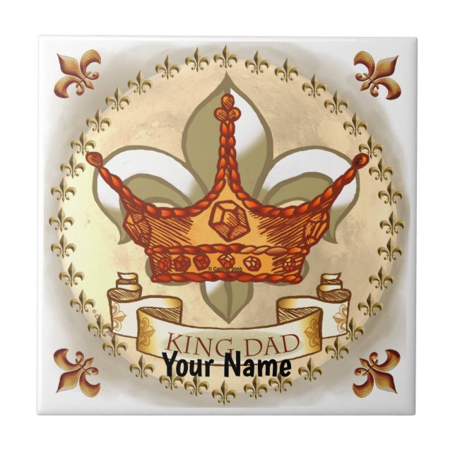 King Vater Royal Crown Fliese (Vorderseite)