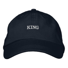 KING Verstellbare Mütze Stylisch gemacht Cool Comf Bestickte Baseballkappe