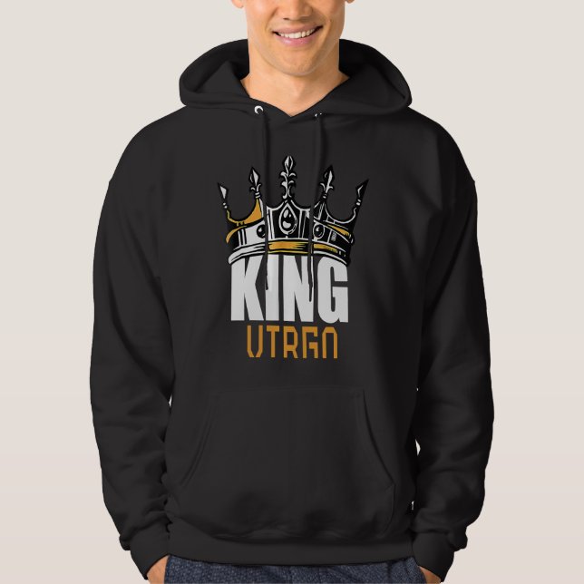 King Virgo Birthday Horoscope Zodiac Sign Astrolog Hoodie (Vorderseite)
