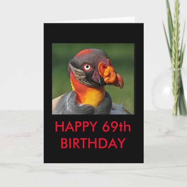 King Vulture - Happy 69. Geburtstag Karte (Vorderseite)