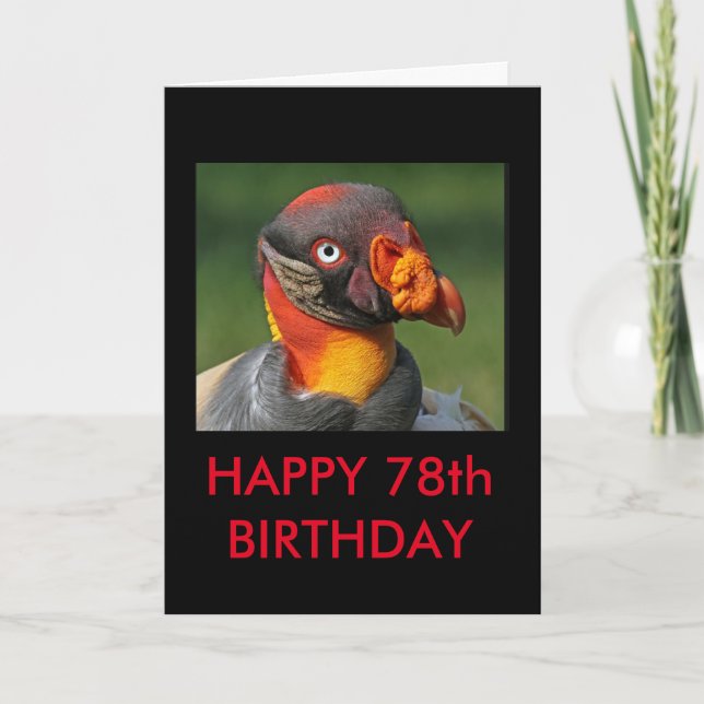 King Vulture - Happy 78. Karte (Vorderseite)