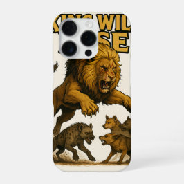 King Will Rise | Motivational Lion Art iPhone 16 Pro Hülle
